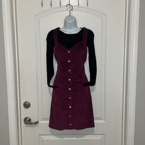 NWT Express Plum Button Down Dress